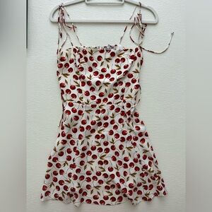 Reformation Cherry Mini Dress